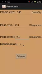 Calculador peso canal vacuno APK Herunterladen