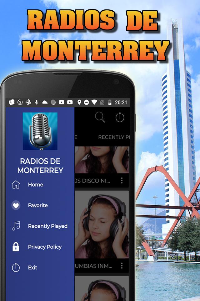 Poster estaciones de radio Monterrey