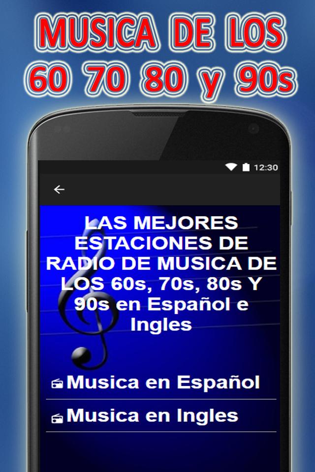 Download do APK de musica de los 60 70 80 y 90 en espanol e ingles para  Android
