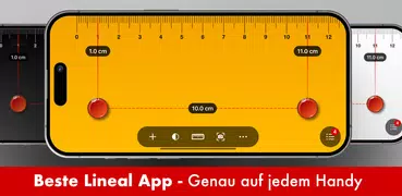 Lineal, Zollstock, Maßband App