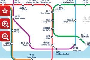 香港深圳地铁图 海报