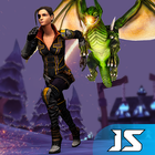 Graveyard Endless Run Game - Fire Dragon Strike simgesi