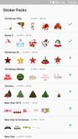 Celebration Stickers - Christmas New Year Stickers پوسٹر