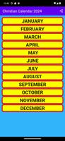 Christian calendar 2024 poster