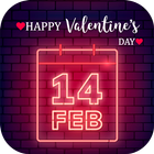 Valentine's Day Countdown Zeichen
