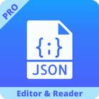 Pembaca & Editor File JSON ikon
