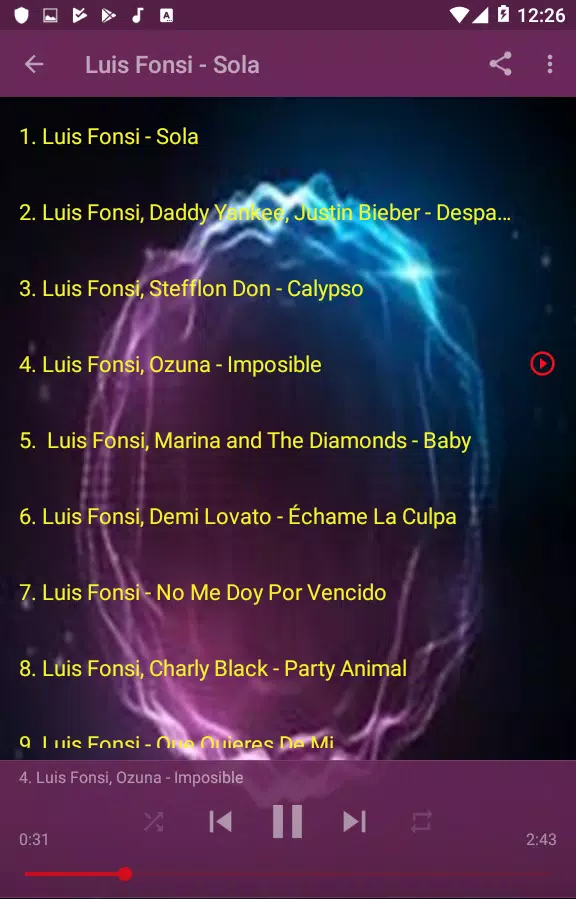 LUIS FONSI - Sola .new mp3 APK for Android Download