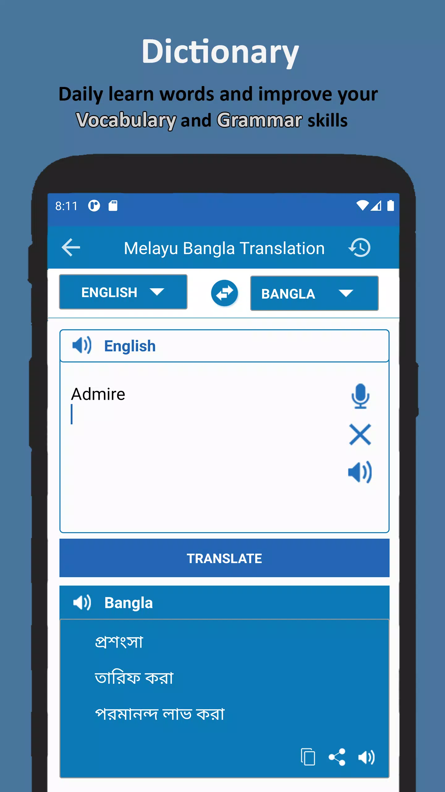 Translate malay to english with correct grammar