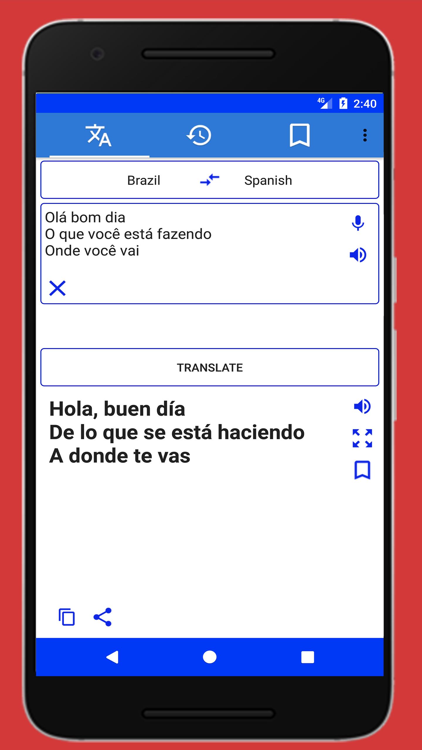 Espanhol Português Tradutor Traductor De Google Portugues Espanhol