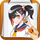 Learn How to Draw Manga Step by step-icoon