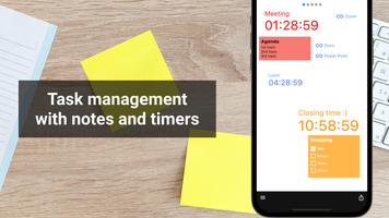 Sticky notes & Countdown timers - Virtual Board الملصق