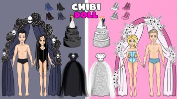 Chibi Doll Girl: Dress up Game Affiche