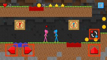 Stickman Red Blue Team Escape plakat