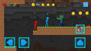 Stickman Red Blue Team Escape screenshot 3