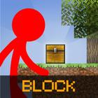 Stickman skyblock craft game icône