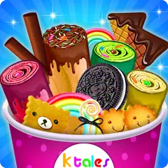 Ice Cream Rolls Maker- Rainbow Sandwich Food Stall XAPK download