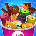 Ice Cream Rolls Maker- Rainbow Sandwich Food Stall