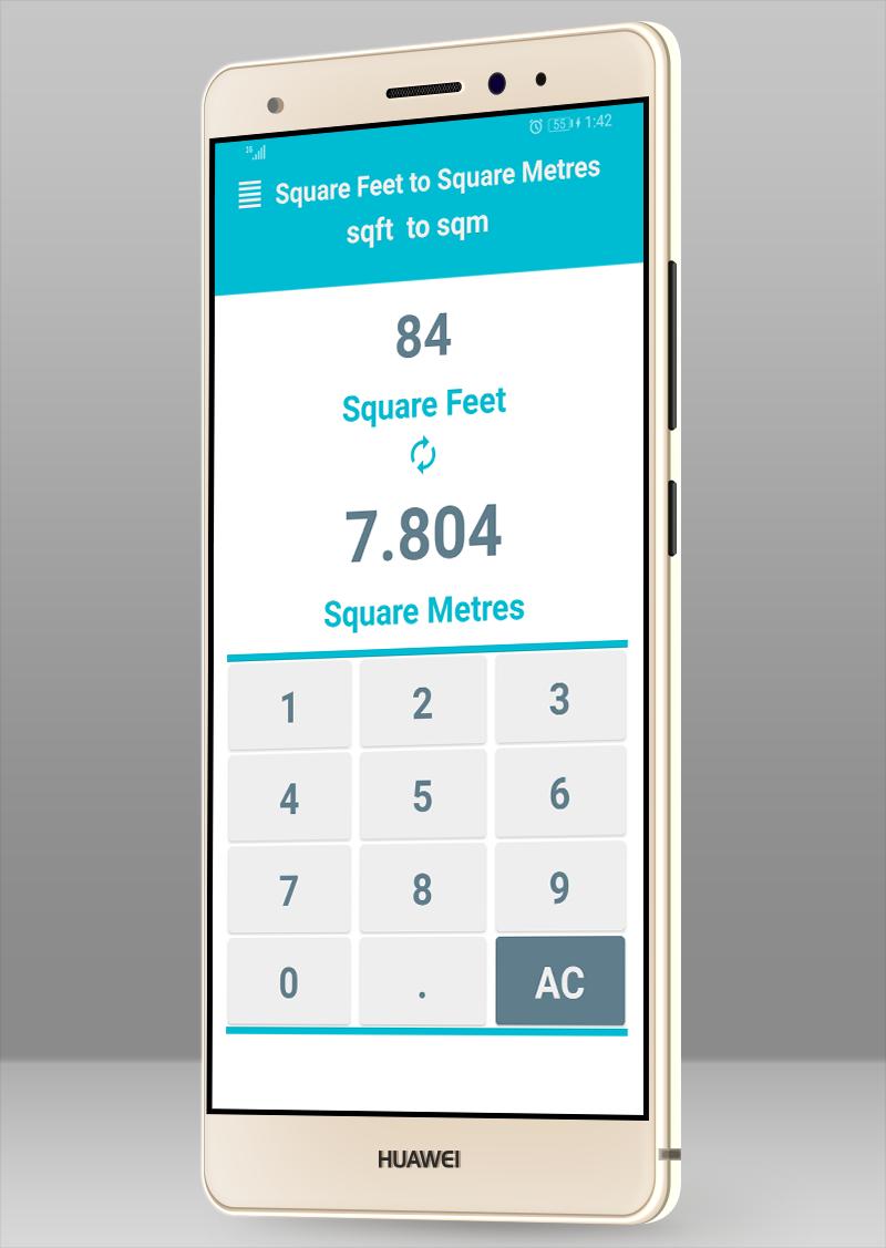 Square Feet to Square Meters f APK voor Android Download