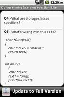 C Programming FAQS Lite capture d'écran 1