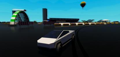 Cybertruck Drift Simulator 3D скриншот 2