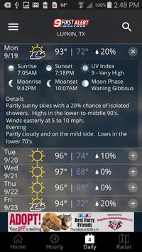KTRE 9 First Alert Weather 截图 2