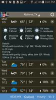 1 Schermata KTXS Weather