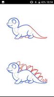 how to draw dinosaurs capture d'écran 3