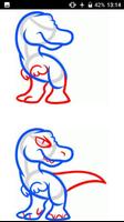 how to draw dinosaurs capture d'écran 2