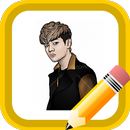 How to draw BTS members APK