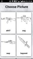 how to draw weapons Affiche