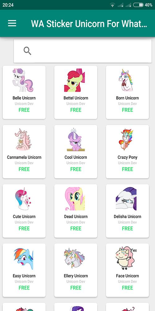 Cute Unicorn Emoji Wastickerapp For Whatsapp For Android Apk Download - roblox unicorn emoji