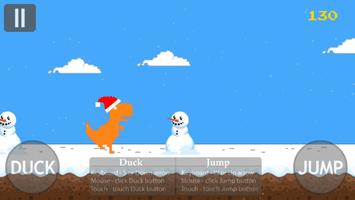 T-rex runner - Christmas Games Color screenshot 1