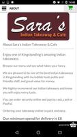 Sara's Indian Takeaway & Cafe capture d'écran 3