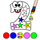 Numbers and Alphabet Colorings. Finger Drawing APK