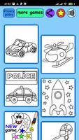 Vehicles Draw and Color Cars Plans Colorings screenshot 1