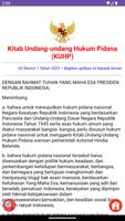 KUHP Indonesia 2023 Affiche