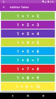 Addition and Subtraction Tables screenshot 3