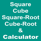 Square, Cube, Square Root, Cub icono