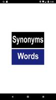 Synonyms Words List Plakat
