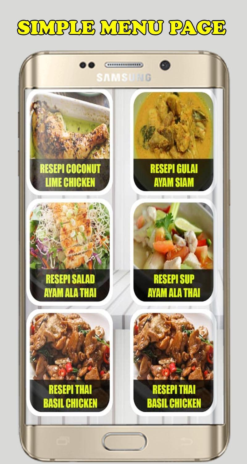 Resepi Masakan Ayam Ala Thai For Android Apk Download