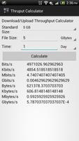 Thruput Calculator imagem de tela 2