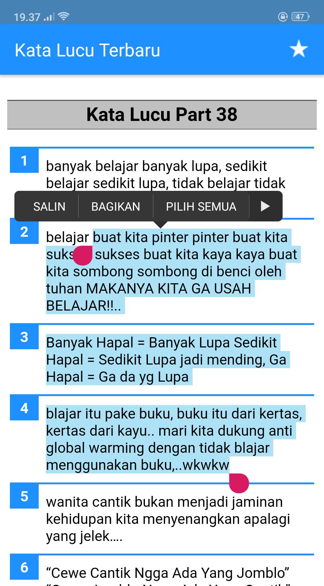 Kata Kata Lucu Bikin Sakit Perut Terbaru For Android Apk Download