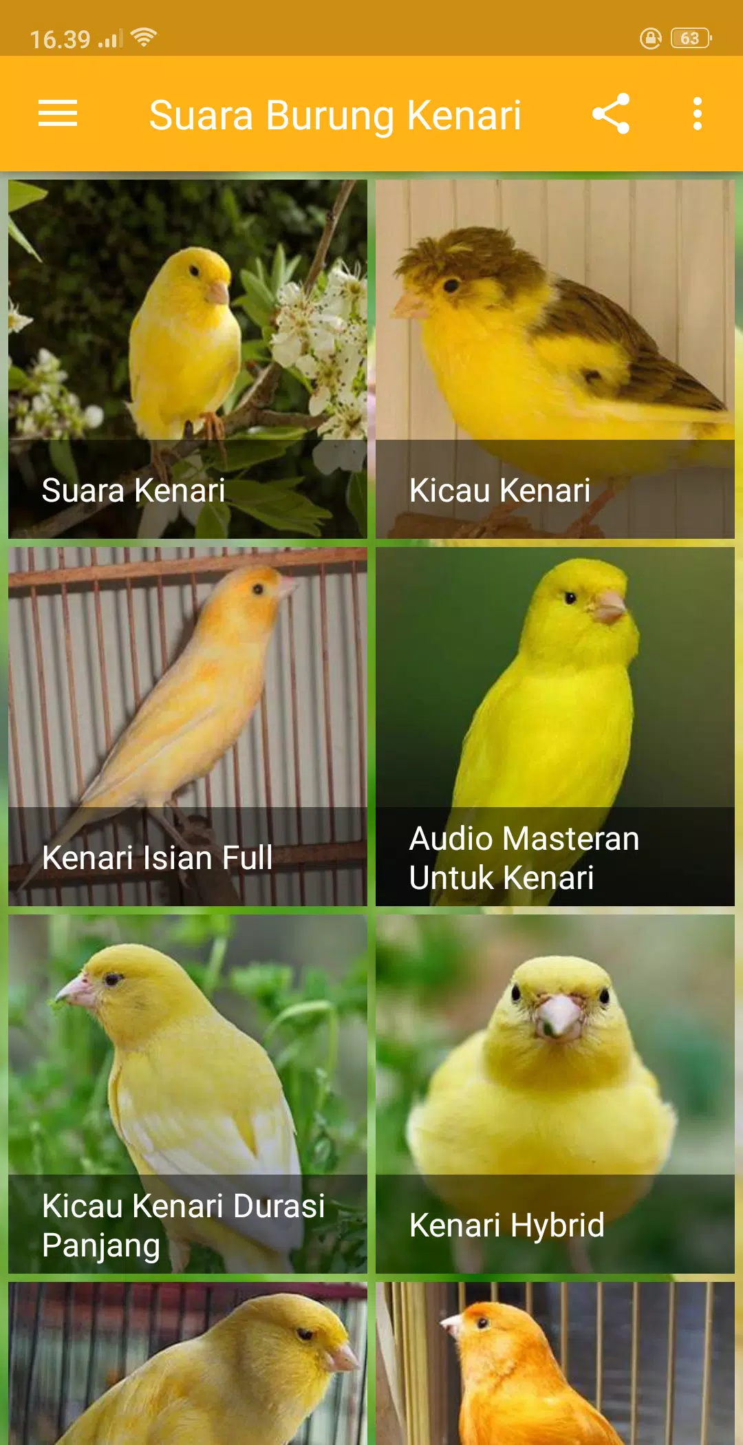Kicau Suara Burung Kenari MP3 Offline APK untuk Unduhan Android