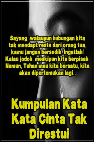 Kata Kata Sedih Karena Cinta Tak Direstui Orang Tua