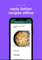 recipes Italian food offline capture d'écran 1