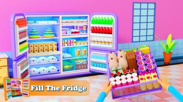 پوستر Fill The Fridge Organizer Game