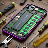 Mobile Repair Store Simulation Zeichen