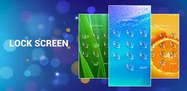 Lock screen - water droplets