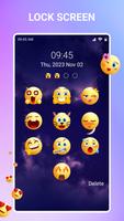 Poster Schermo di blocco di emoji