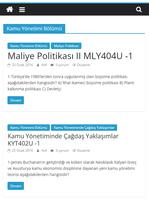 Kamu Yönetimi AÖF 2022 پوسٹر